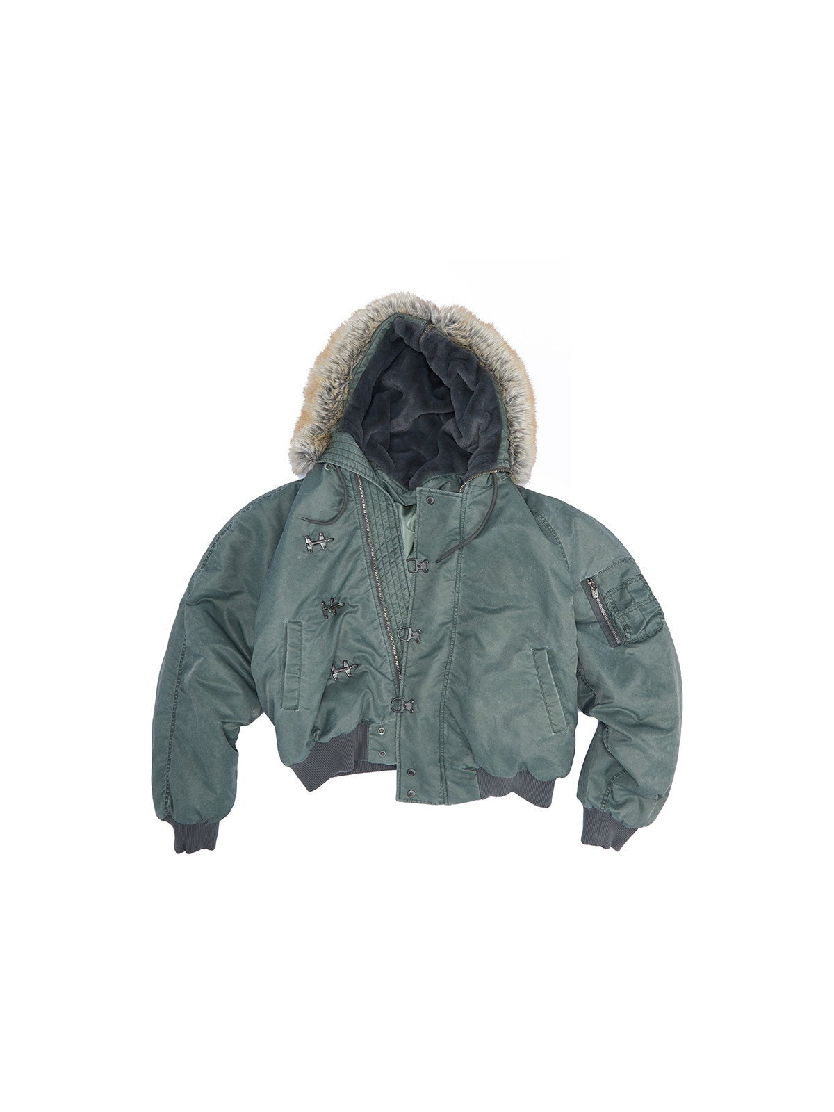 HAS2SONS_Stonewash_Rivet_Hooded_Fur_Collar_Women's_Nylon_Bomber_Jackets_990363402637_MISSTT