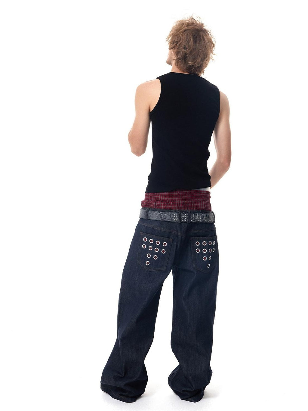 HAS2SONS Street Slim Fit Letter Print Women's Cotton Spandex Basic Tank Tops