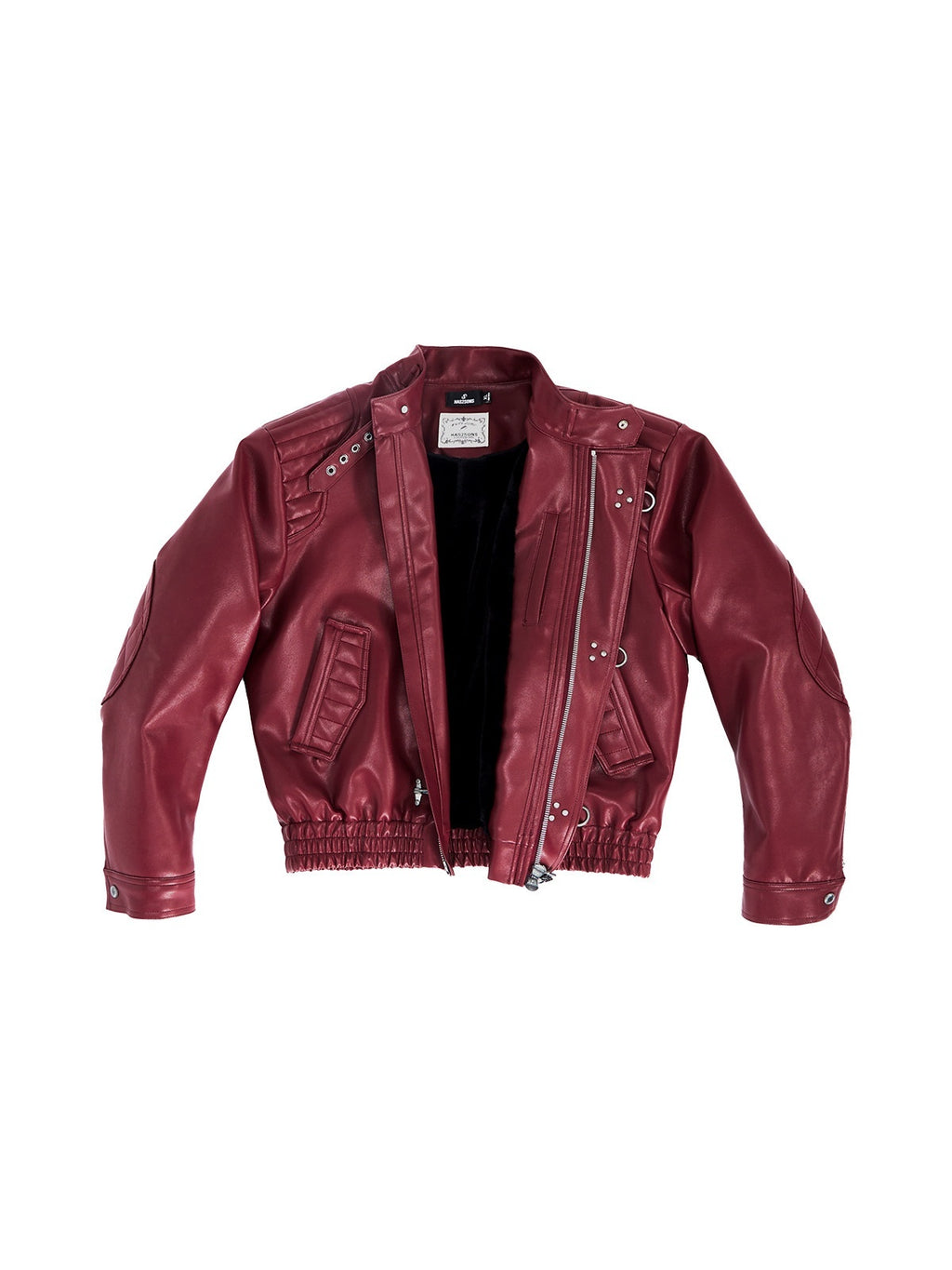 HAS2SONS_Studded_Embroidered_Patch_Curved_Sleeve_Women's_Pu_Leather_Jackets_997523603969_MISSTT