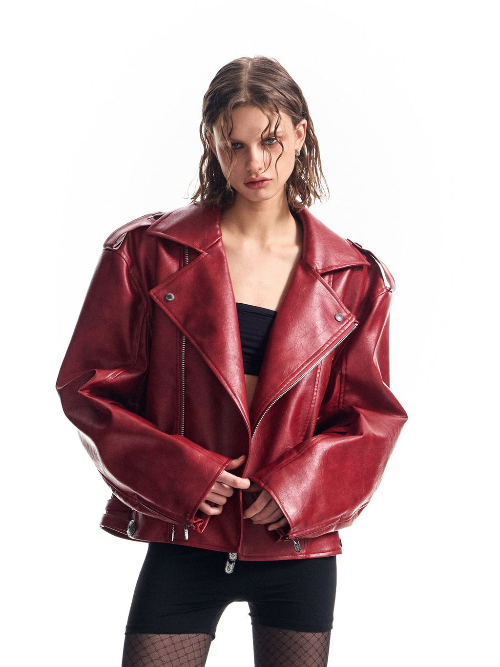 HAS2SONS_Thorn_Embroidery_Boxy_Metal_Zip_Lapel_Women's_Pu_Leather_Leather_Jackets_999368473062_MISSTT
