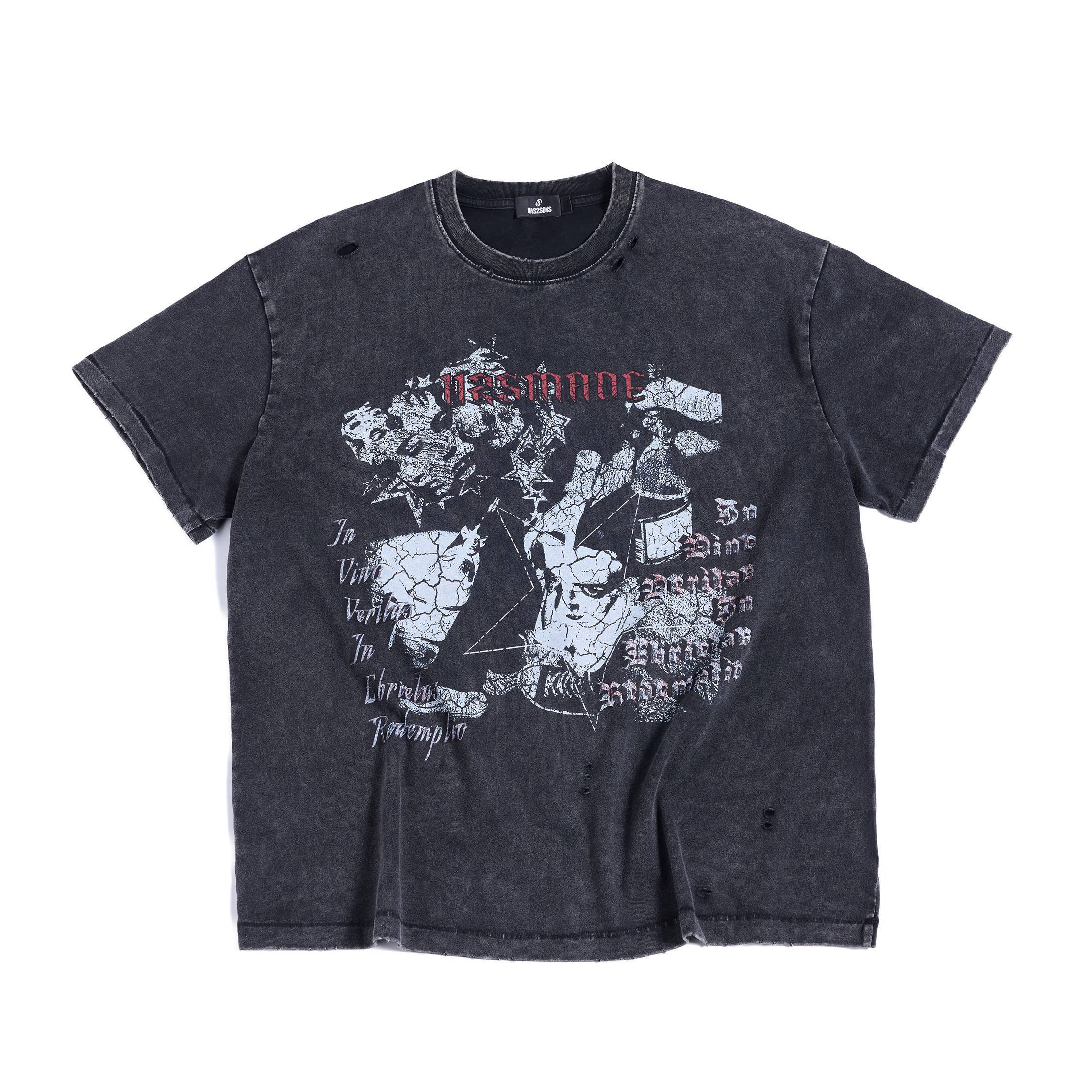 HAS2SONS_Washed_Distressed_Digital_Print_Loose_Women's_Cotton_Short_Sleeve_T-shirts_1023510244607_MISSTT