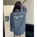 RickyisClown_Hand_Painted_Plaid_Casual_Loose_Relaxed_Long_Sleeve_Men's_Dress_Shirts_MISSTT
