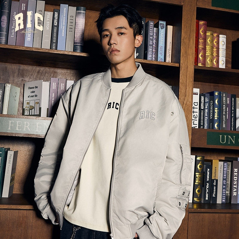 RickyisClown_American_Casual_Cutout_Embroidered_Ma1_Men's_Cotton_Puffer_Jackets_MISSTT
