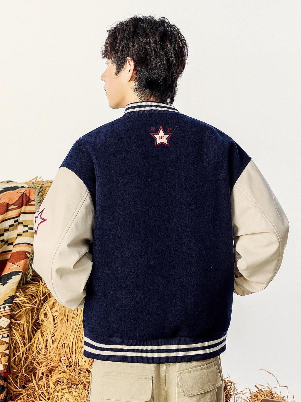RickyisClown American Collegiate Oversized Loose Fit Jacket Men's Baseball Jerseys