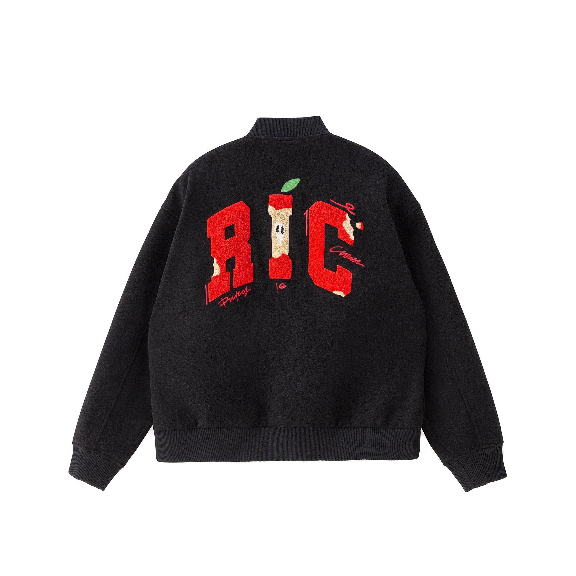RickyisClown_Apple_Terry_Embroidered_Playful_Men's_Oversized_Baseball_Jerseys_MISSTT