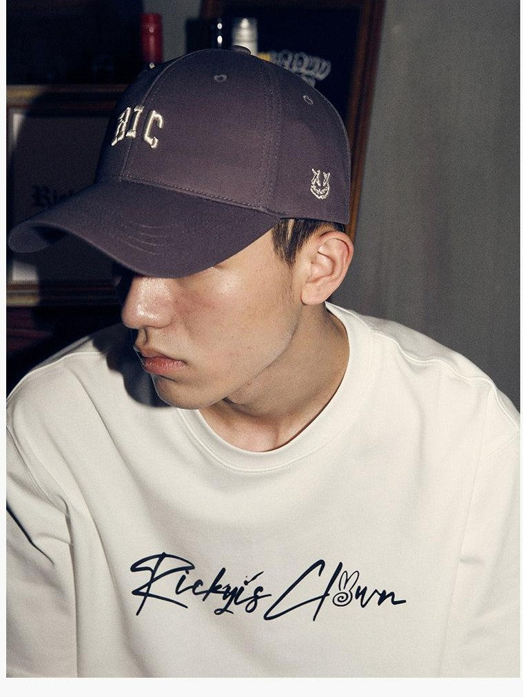 RickyisClown Arch Bridge Vintage Embroidered Torn Smiley Men's Cotton Baseball Caps
