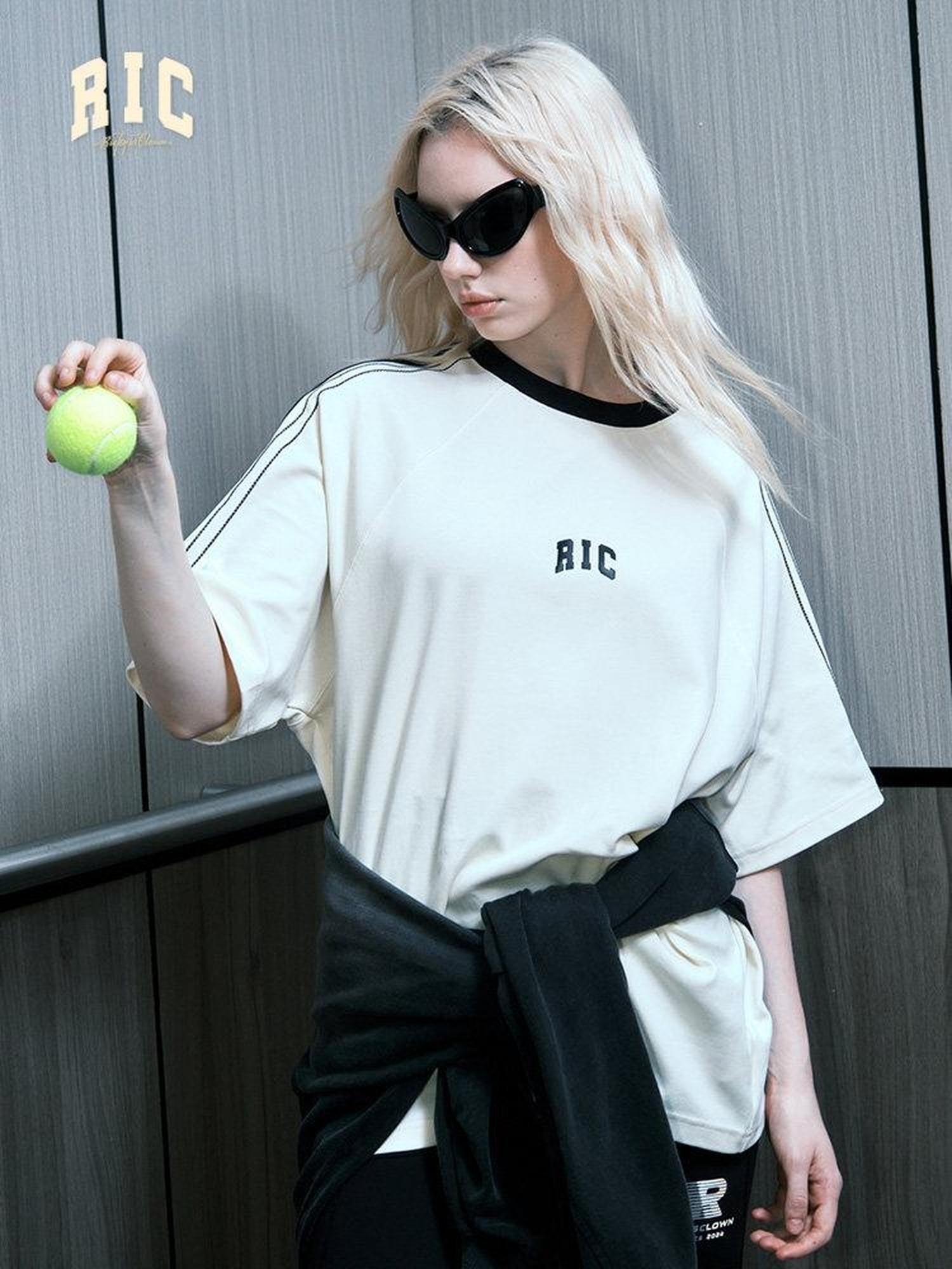 RickyisClown Arched Bridge Raglan Loose Crewneck Men's Short Sleeve T-shirts