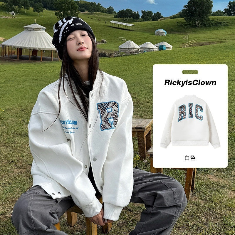 RickyisClown_Black_Ethnic_American_Baseball_Loose_Couple_Oversized_Men's_Varsity_Jackets_MISSTT