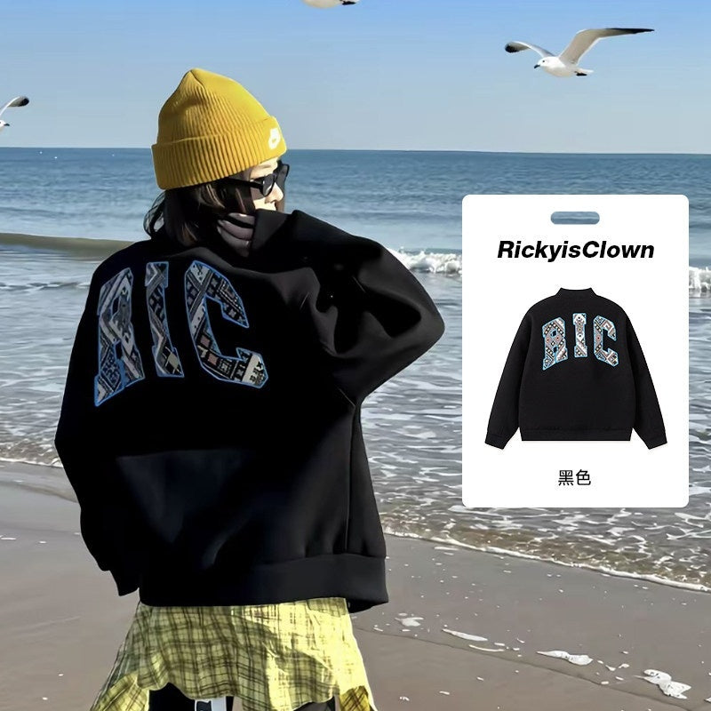 RickyisClown_Black_Ethnic_American_Baseball_Loose_Couple_Oversized_Men's_Varsity_Jackets_MISSTT