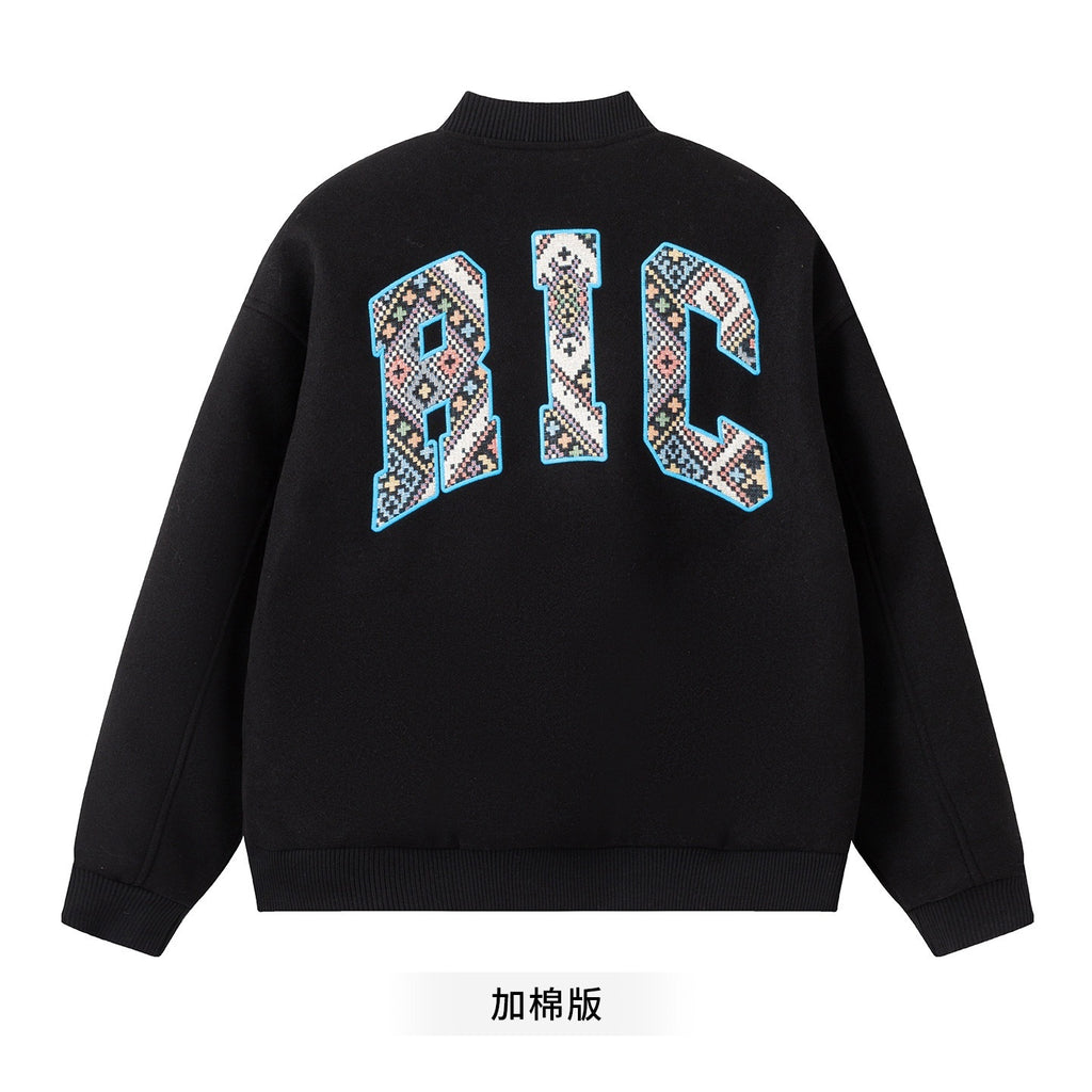 RickyisClown_Black_Ethnic_American_Baseball_Loose_Couple_Oversized_Men's_Varsity_Jackets_MISSTT