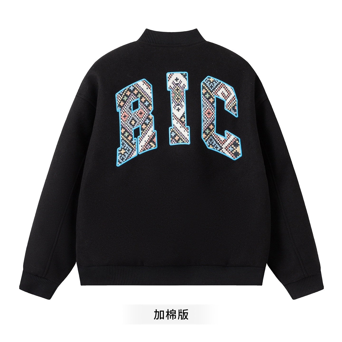 RickyisClown_Black_Ethnic_American_Baseball_Loose_Couple_Oversized_Men's_Varsity_Jackets_MISSTT