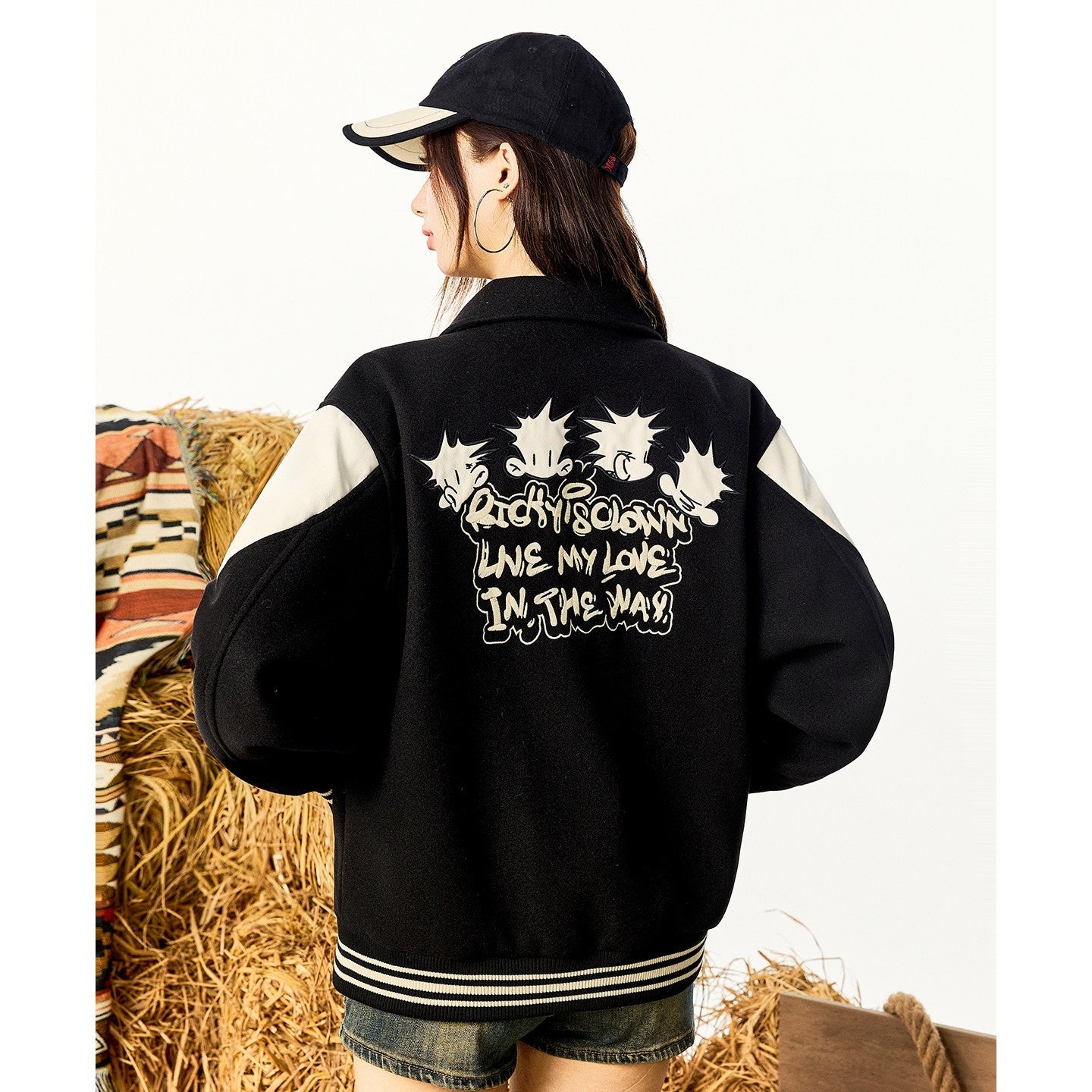 RickyisClown_Cartoon_Applique_Embroidered_Ribbed_Hem_Men's_Polyester_Baseball_Jerseys_MISSTT