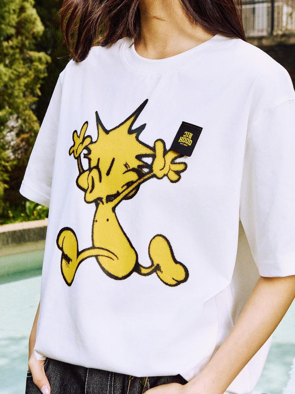 RickyisClown Cartoon Pineapple Head Letter Print Men's Cotton Blend Short Sleeve T-shirts