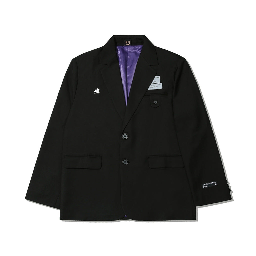 RickyisClown_Clown_Embroidery_Small_Flower_Reflective_Logo_Men's_Casual_Blazers_MISSTT