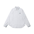 RickyisClown_Clown_Face_Embroidered_Button_Point_Collar_Men's_Cotton_Blend_Striped_Shirts_MISSTT