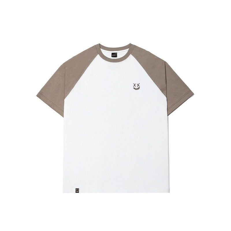 RickyisClown_Clown_Smile_Raglan_Oversized_Loose_Fit_Men's_Short_Sleeve_T-shirts_MISSTT