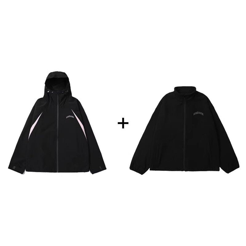 RickyisClown_Clown_Split_Colorblock_Panel_Patchwork_Outdoor_Sport_Men's_Hardshell_Jackets_MISSTT