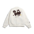 RickyisClown_Cute_Lamb_And_Puppy_Chenille_Embroidered_Men's_Polyester_Baseball_Jerseys_MISSTT