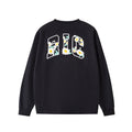 RickyisClown_Daisy_Embroidered_Crew_Neck_Loose_Fit_Men's_Cotton_Blend_Long_Sleeve_T-shirts_MISSTT