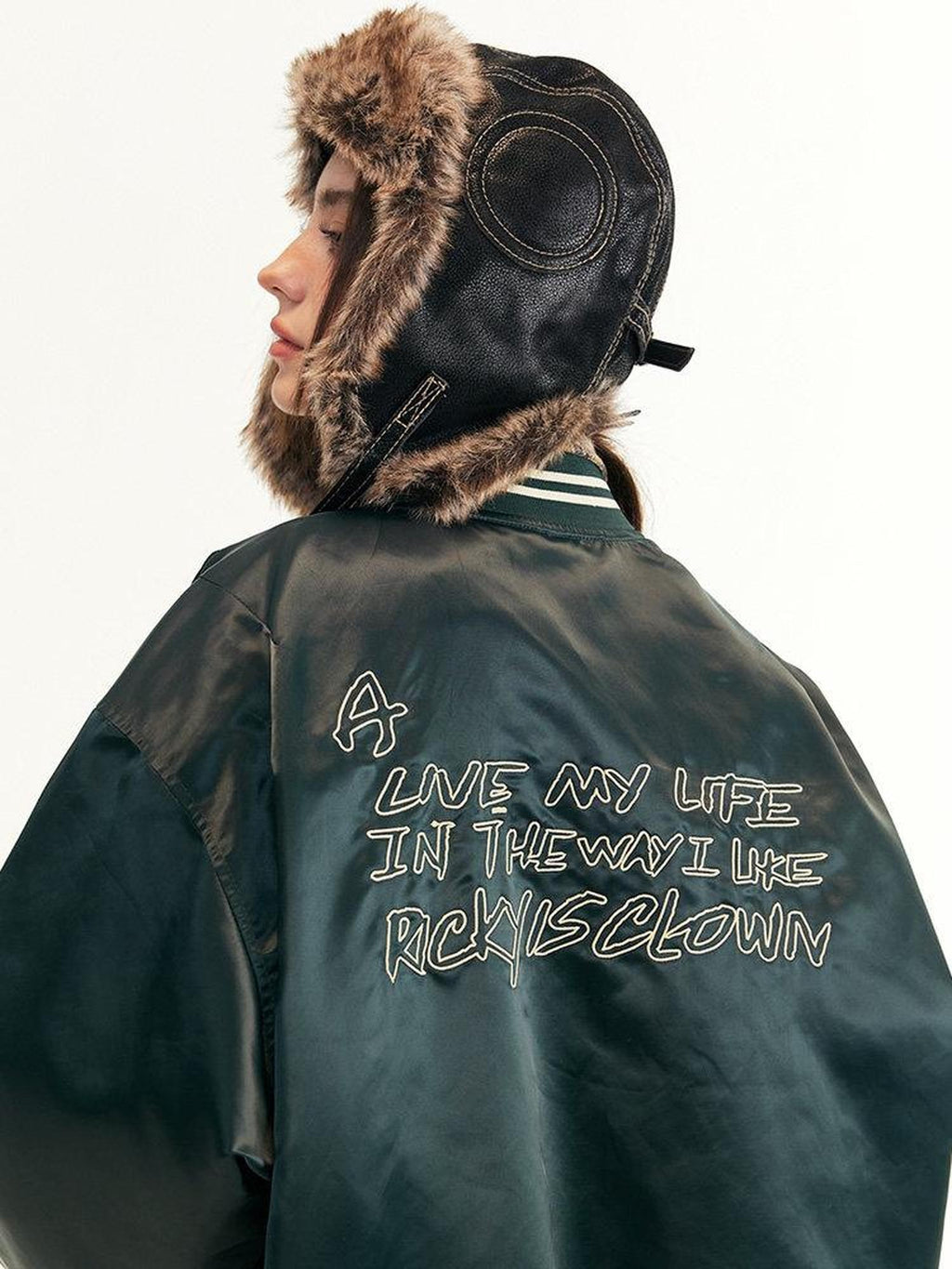 RickyisClown Embroidered Relaxed Fit Designer Men's Lightweight Varsity Jackets