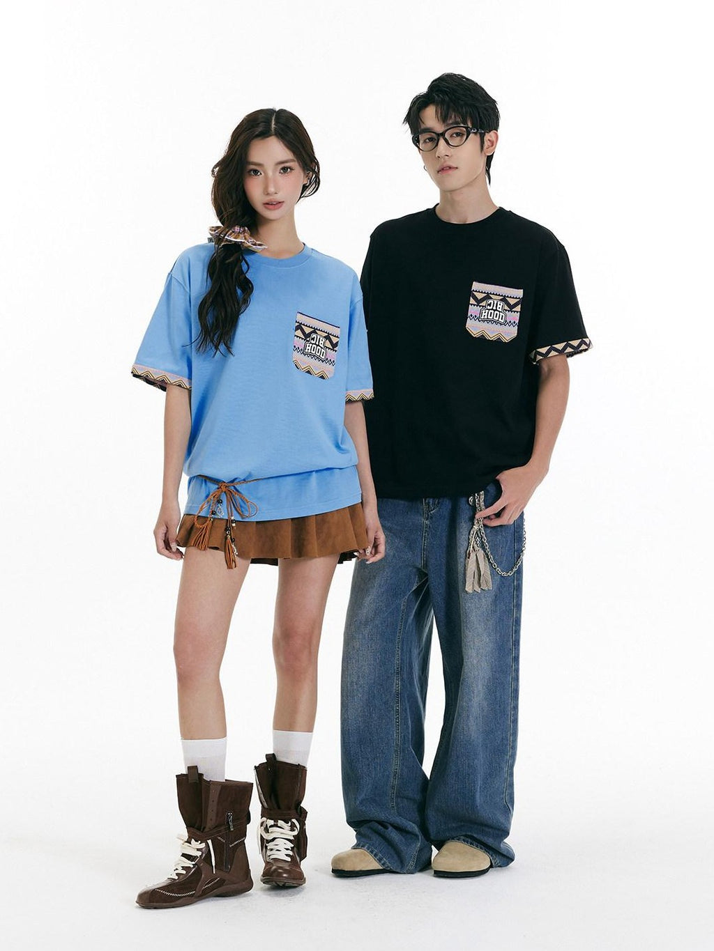 RickyisClown Ethnic Cooling Loose High Street Men's Short Sleeve T-shirts