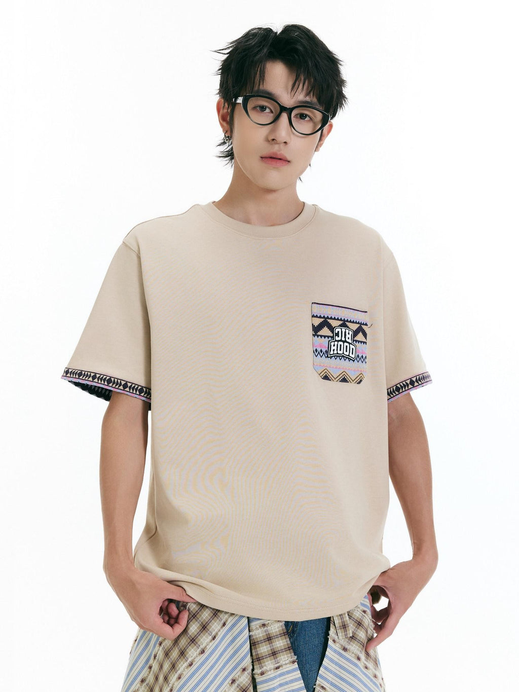 RickyisClown Ethnic Cooling Loose High Street Men's Short Sleeve T-shirts