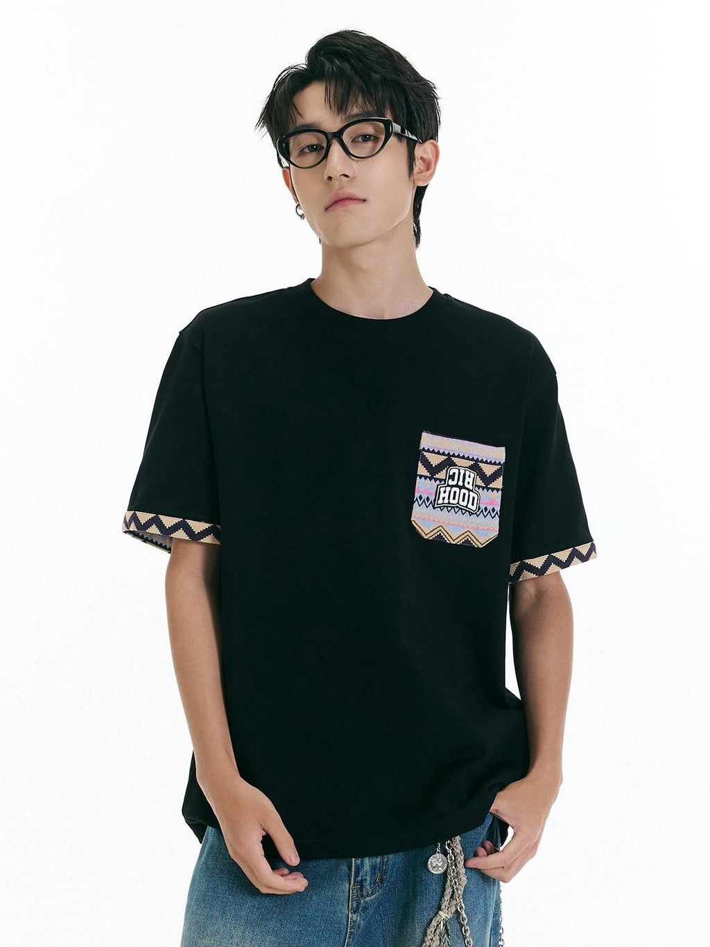 RickyisClown Ethnic Cooling Loose High Street Men's Short Sleeve T-shirts