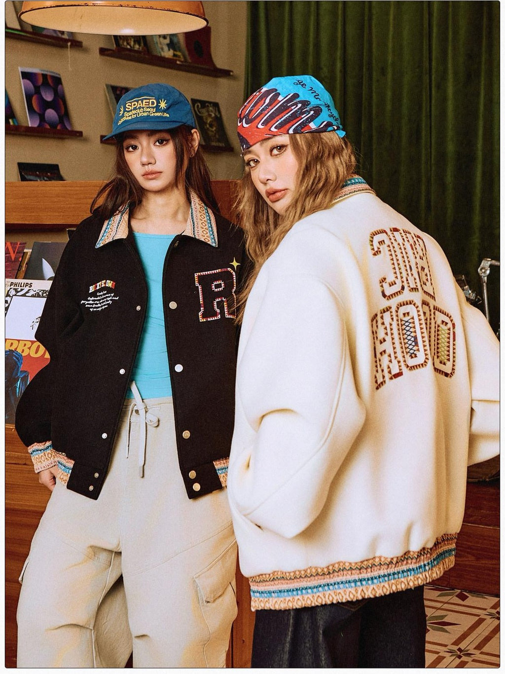 RickyisClown Ethnic Embroidered American Style Jacket Men's Baseball Jerseys