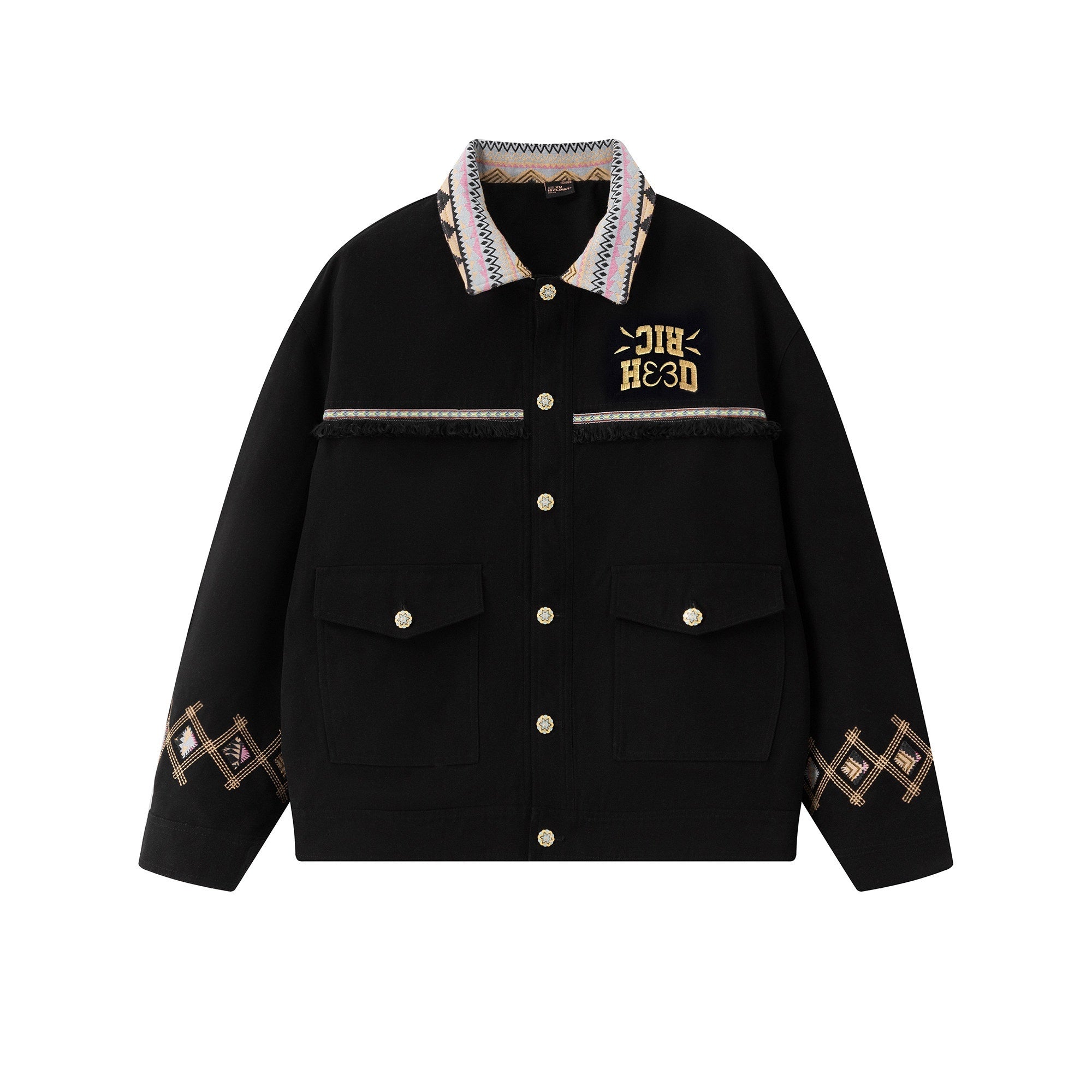 RickyisClown_Ethnic_Pattern_Turn_Down_Collar_Oversized_Men's_Detroit_Coach_Jackets_MISSTT