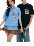 Ethnic Print Cooling Loose Fit High Street Men's Short Sleeve T-shirts