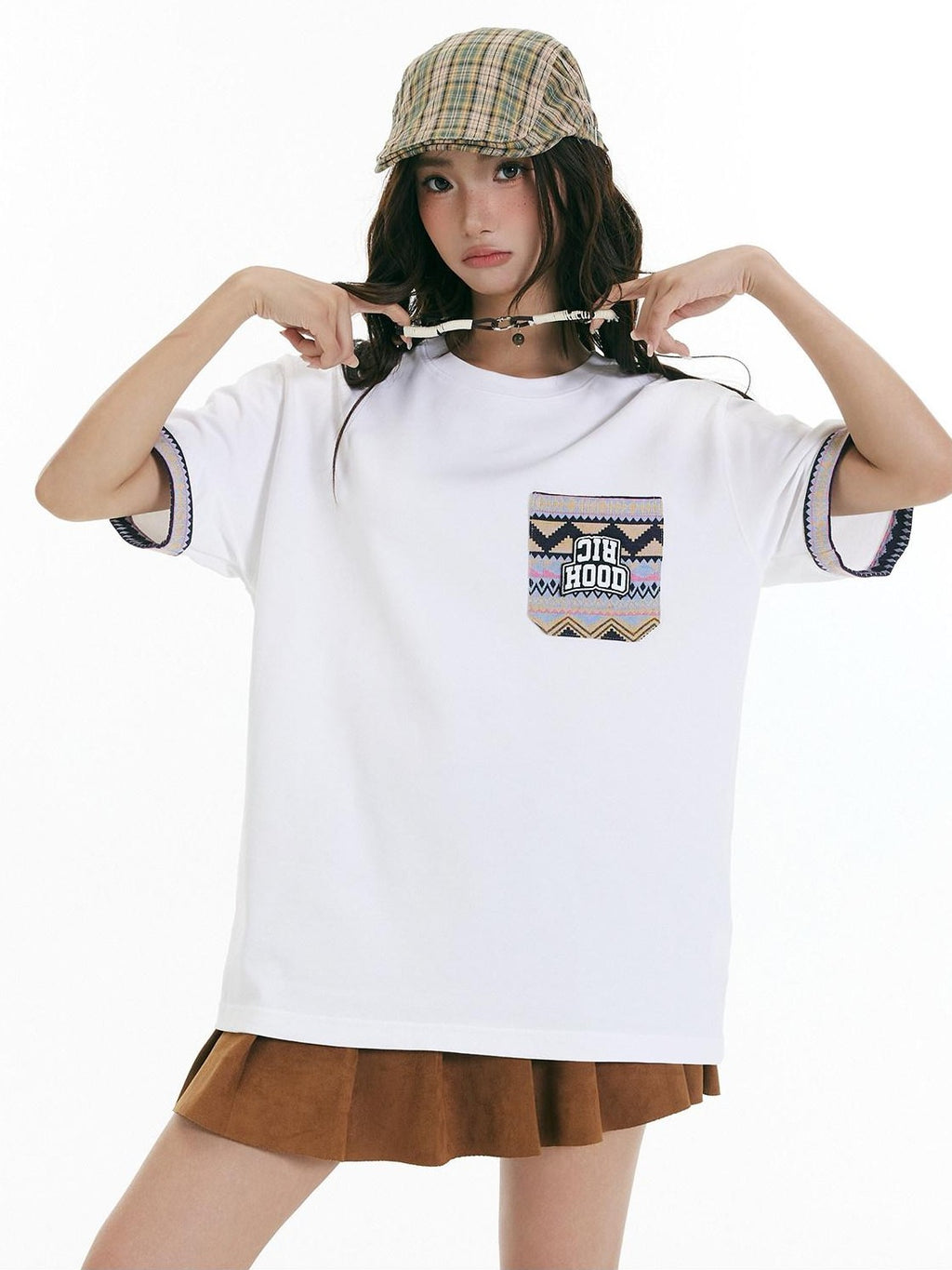 Ethnic Print Cooling Loose Fit High Street Men's Short Sleeve T-shirts