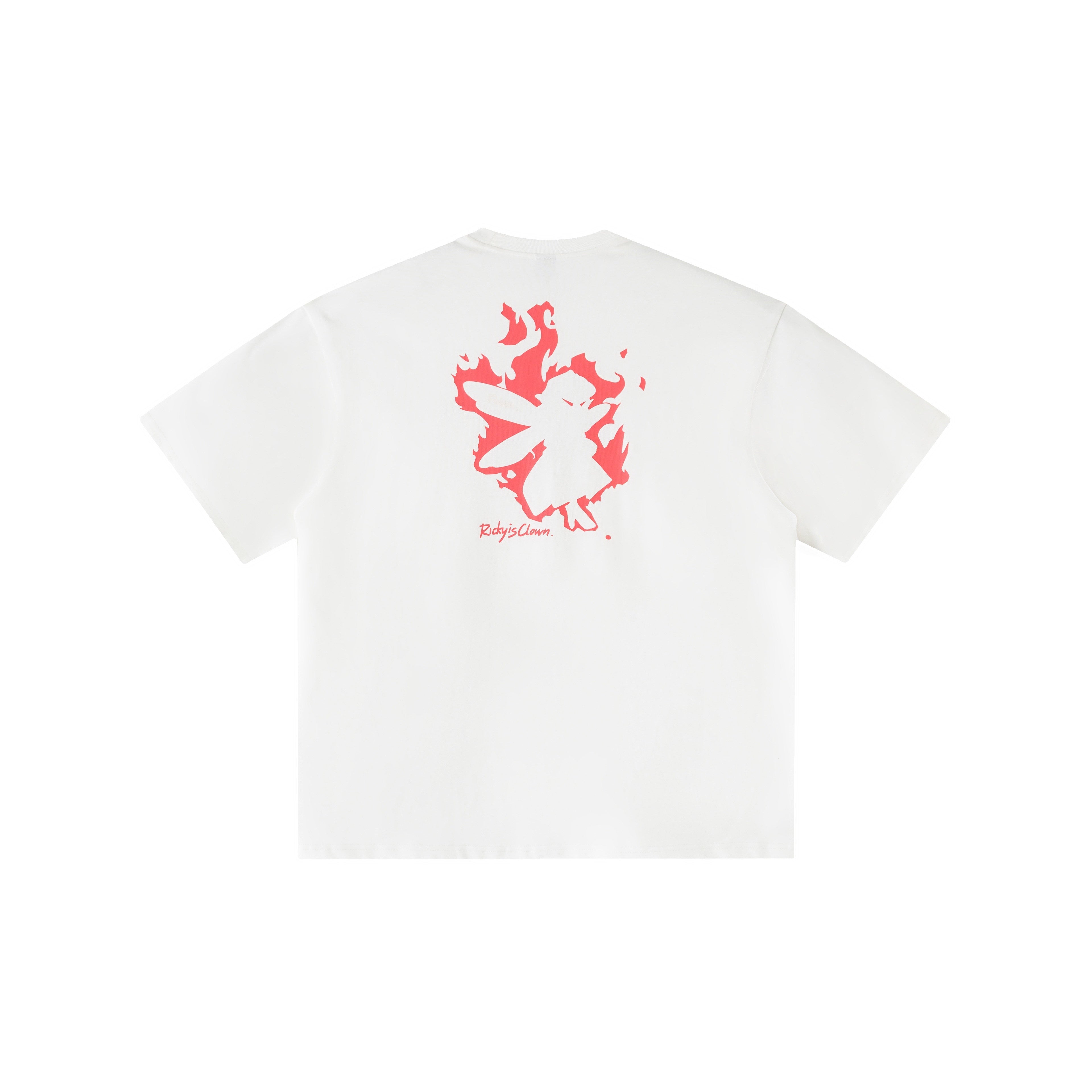 RickyisClown_Flame_Flower_Fairy_Cartoon_Print_Men's_Cotton_Short_Sleeve_T-shirts_MISSTT