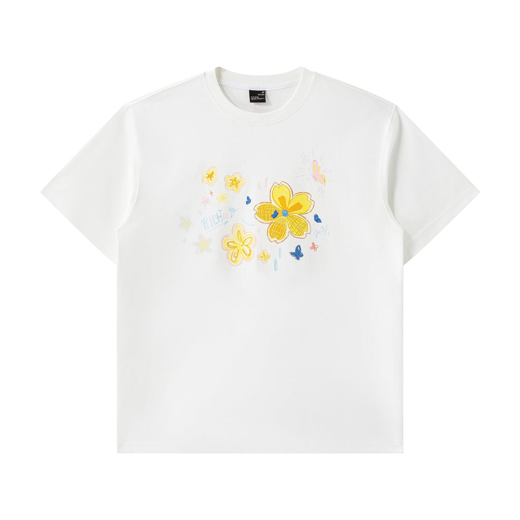 RickyisClown_Floral_Cluster_Print_Cooling_Loose_Fit_Men's_Short_Sleeve_T-shirts_MISSTT