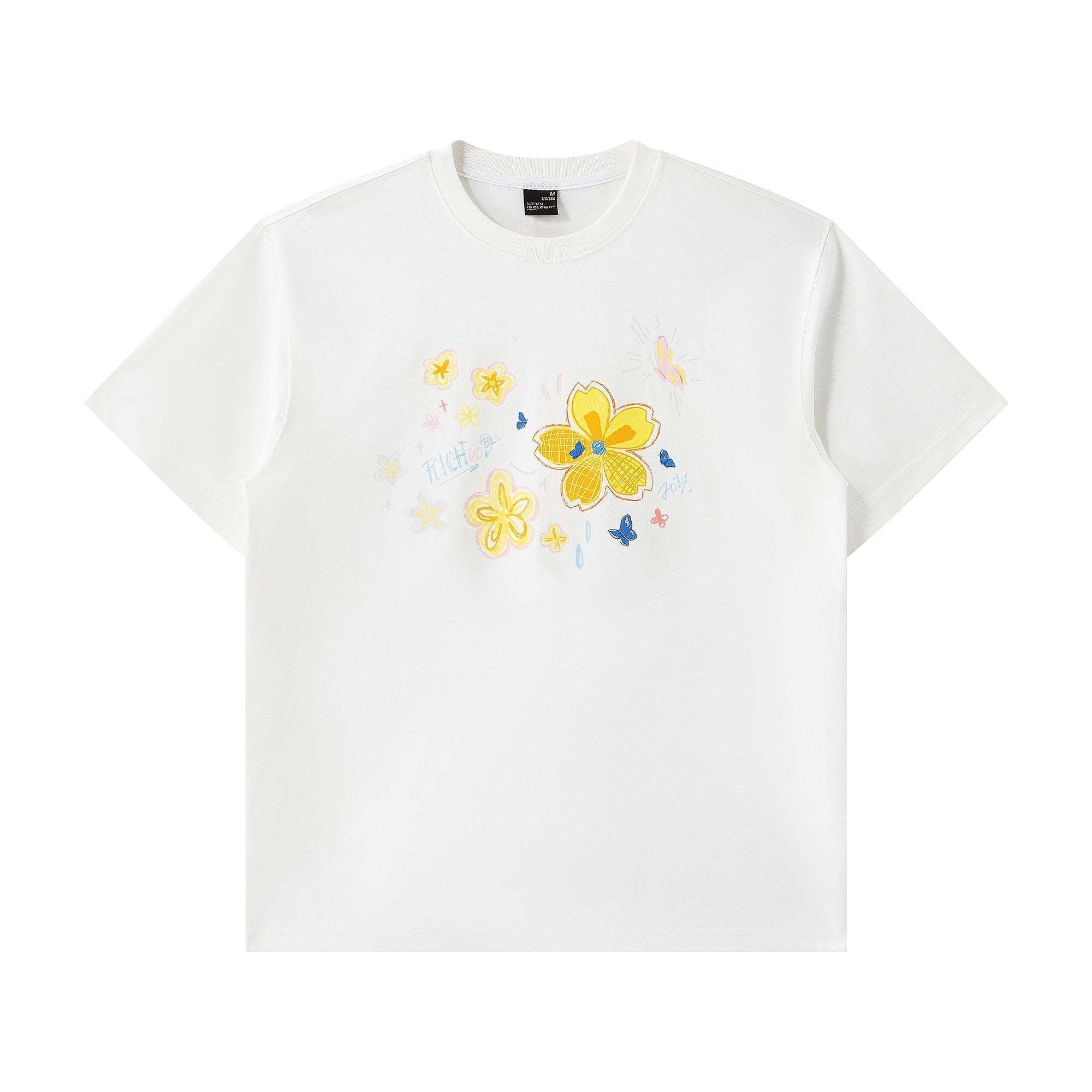RickyisClown_Floral_Cluster_Print_Cooling_Loose_Fit_Men's_Short_Sleeve_T-shirts_MISSTT