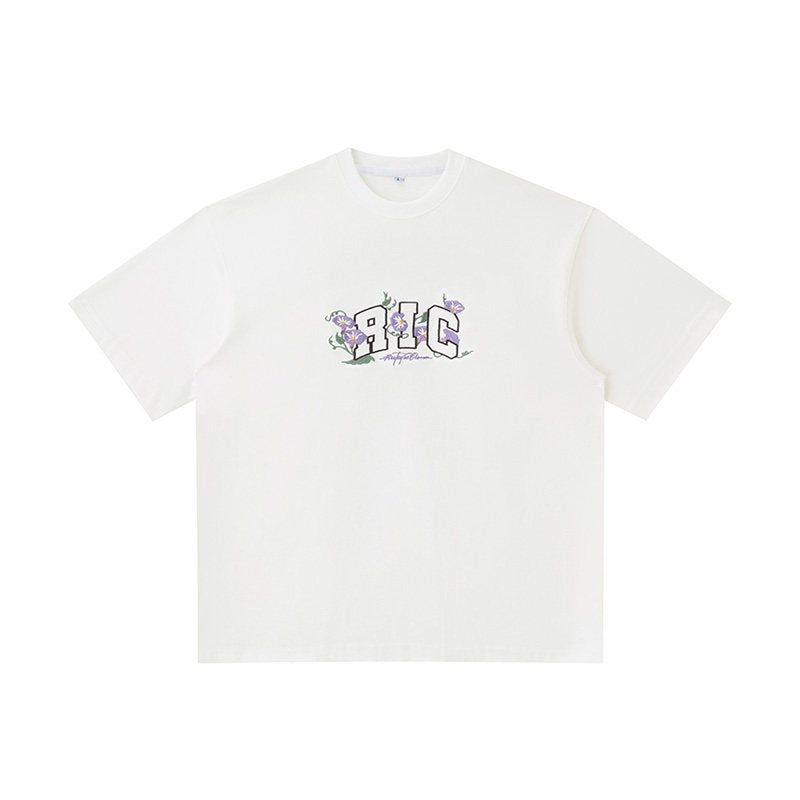 RickyisClown_Floral_Embroidered_Crew_Neck_Loose_Fit_Men's_Cotton_Short_Sleeve_T-shirts_MISSTT