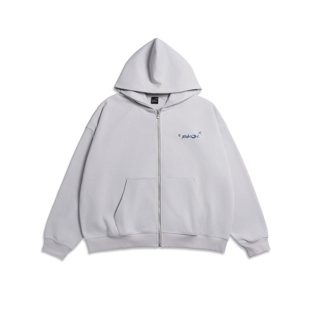 RickyisClown_Graffiti_Print_Hooded_Oversized_Men's_Knitted_Cotton_Blend_Zip-up_Hoodies_MISSTT