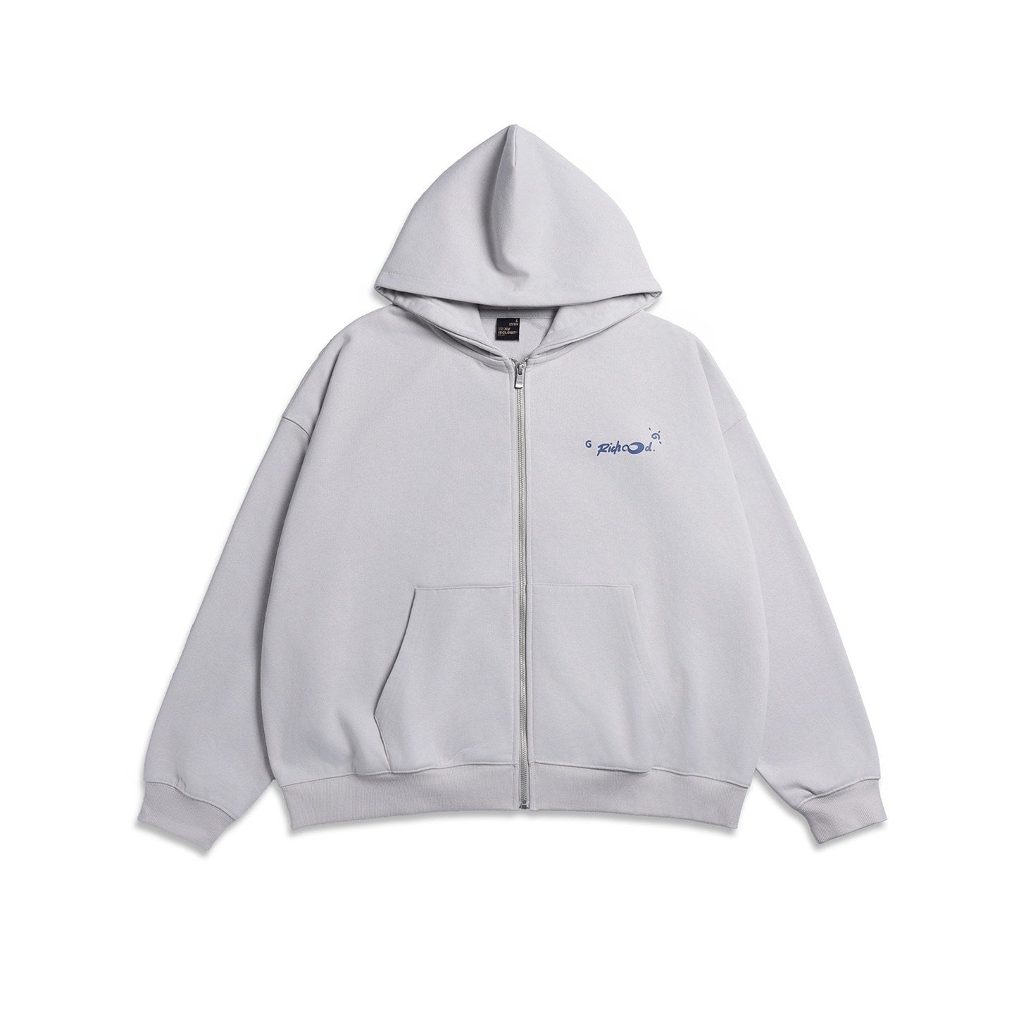 RickyisClown_Graffiti_Print_Hooded_Oversized_Men's_Knitted_Cotton_Blend_Zip-up_Hoodies_MISSTT