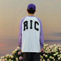 RickyisClown_Heart_Logo_Raglan_Sleeve_Loose_Fit_Men's_Cotton_Blend_Long_Sleeve_T-shirts_MISSTT