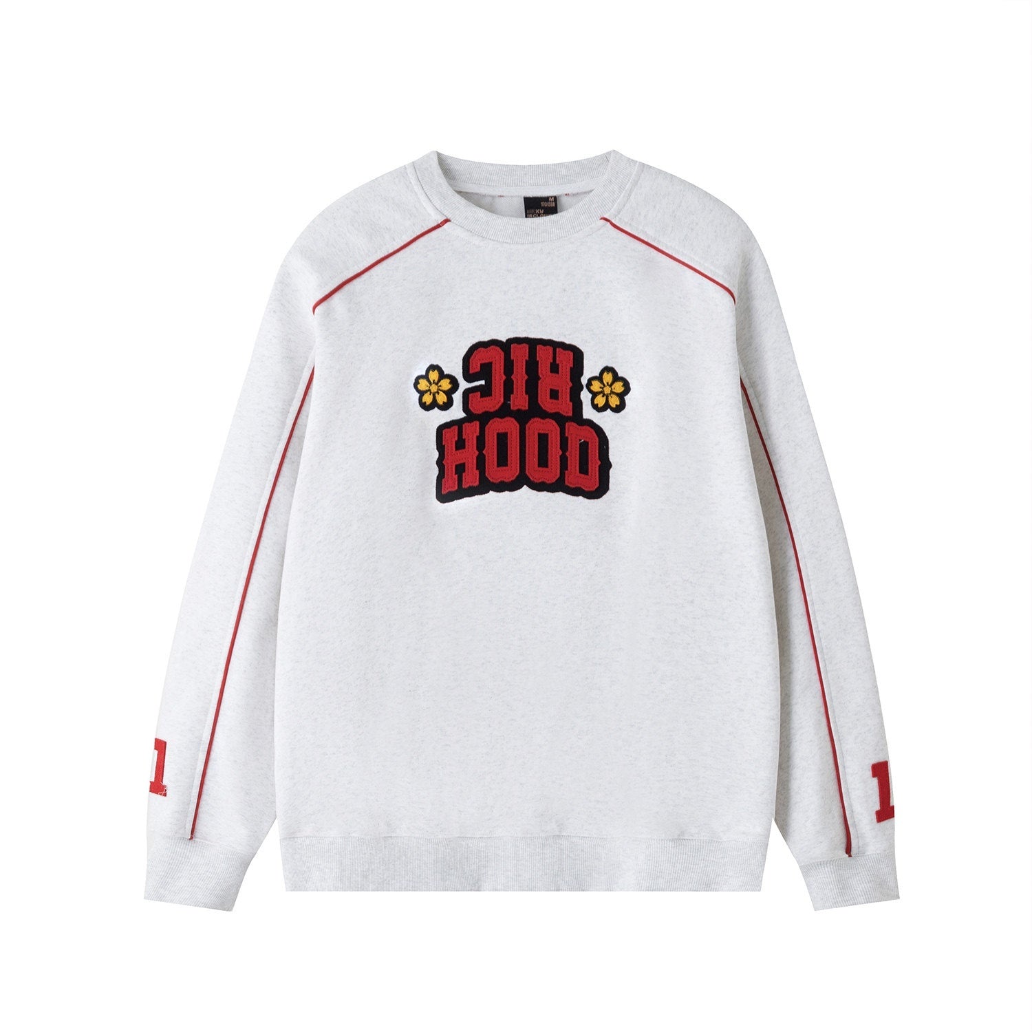 RickyisClown_Inset_Stripe_College_Crewneck_Men's_Cotton_Blend_Pullover_Hoodies_MISSTT