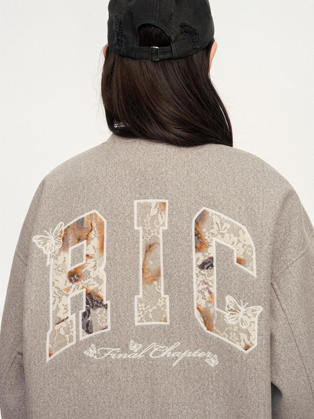 RickyisClown Lace Applique Embroidery Men's Lace Patch Jacket Style Baseball Jerseys
