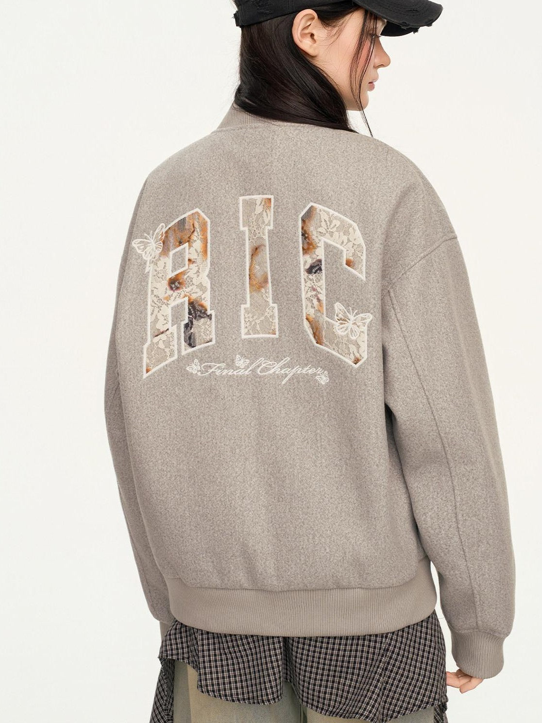 RickyisClown Lace Applique Embroidery Men's Lace Patch Jacket Style Baseball Jerseys