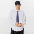 RickyisClown_Letter_Embroidery_Loose_Point_Collar_Long_Sleeve_Men's_Polyester_Casual_Shirts_MISSTT