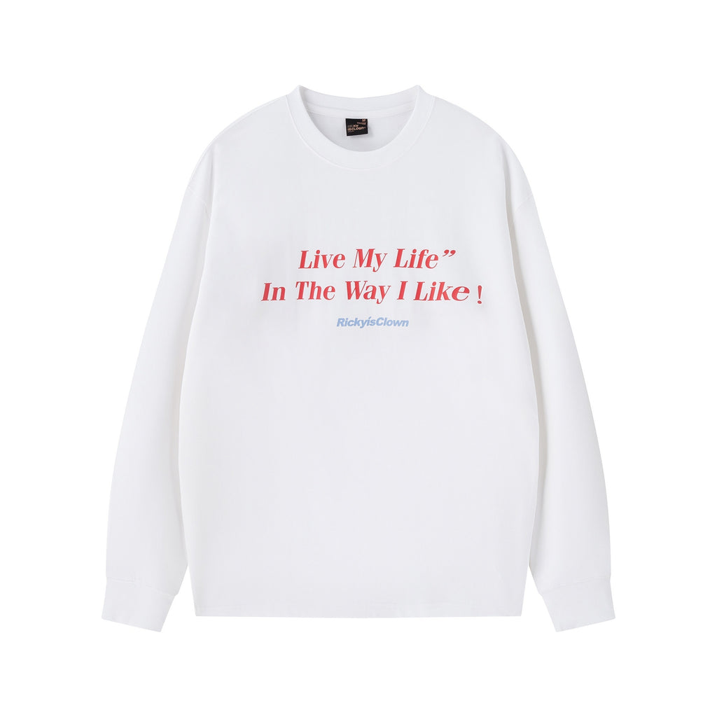 RickyisClown_Letter_Print_American_Street_Design_Men's_Long_Sleeve_T-shirts_MISSTT