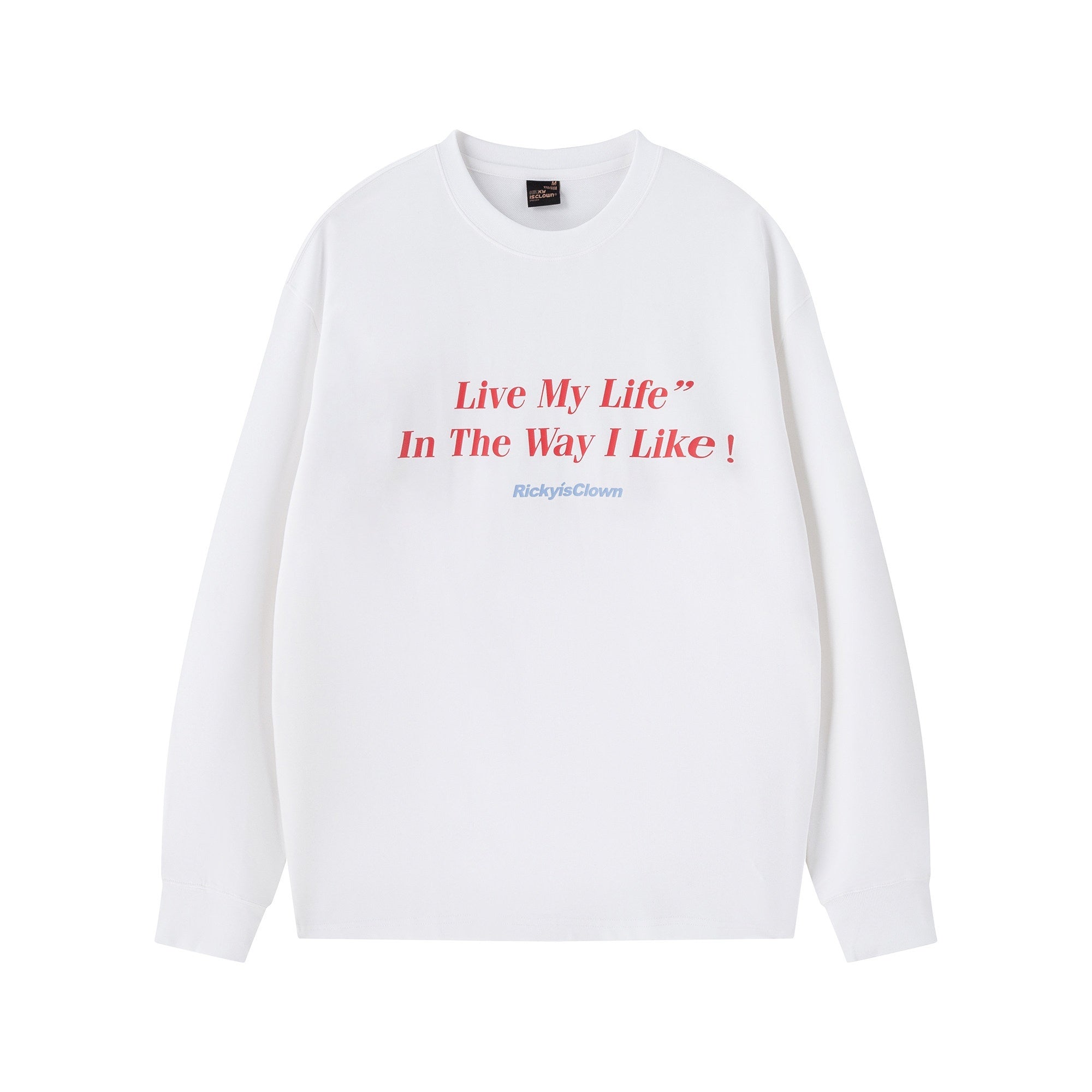 RickyisClown_Letter_Print_American_Street_Design_Men's_Long_Sleeve_T-shirts_MISSTT