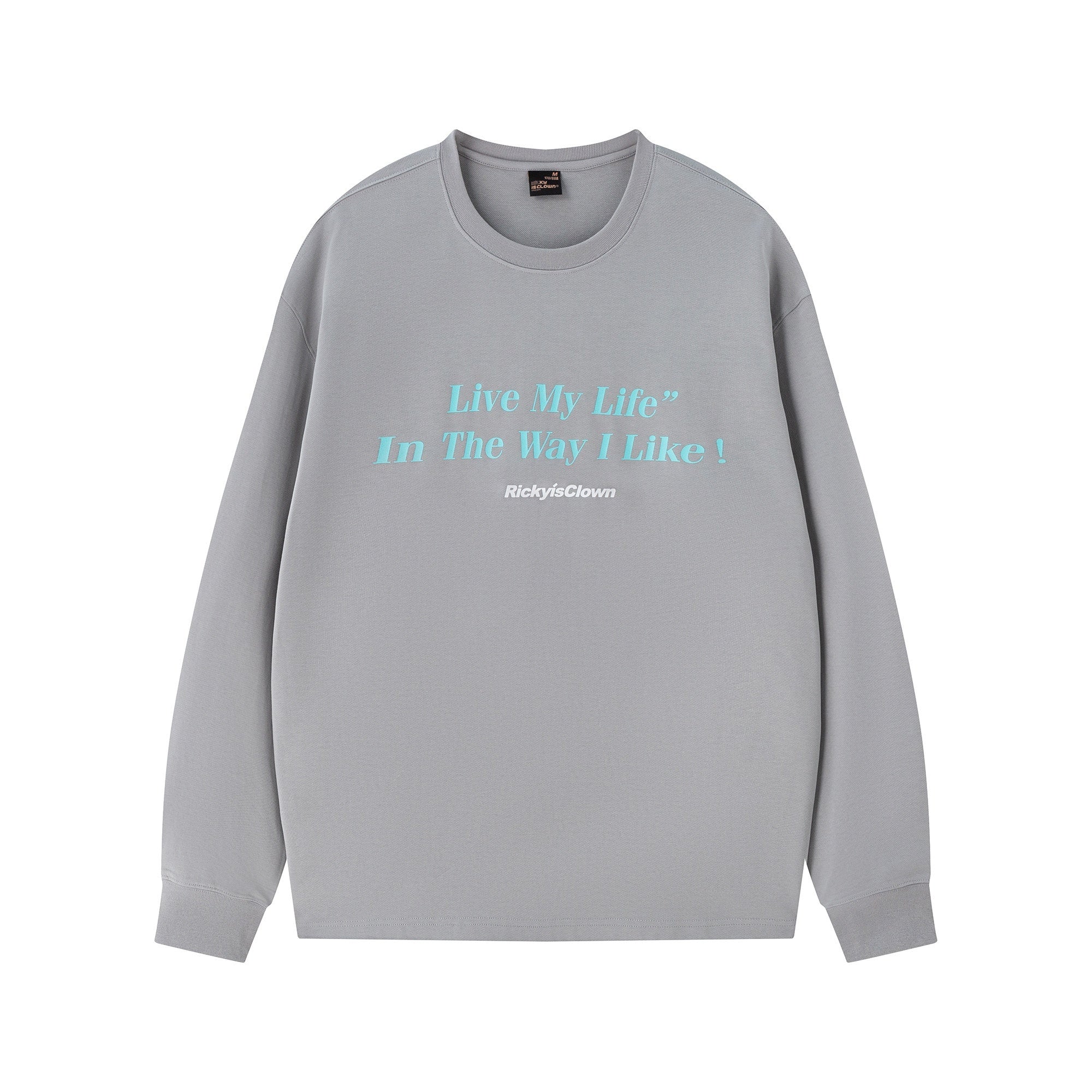RickyisClown_Letter_Print_American_Street_Design_Men's_Long_Sleeve_T-shirts_MISSTT
