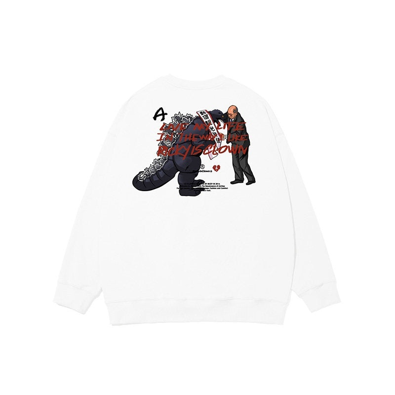 RickyisClown_Loose_American_Crewneck_Pullover_Men's_100_Percent_Cotton_Long_Sleeve_T-shirts_MISSTT