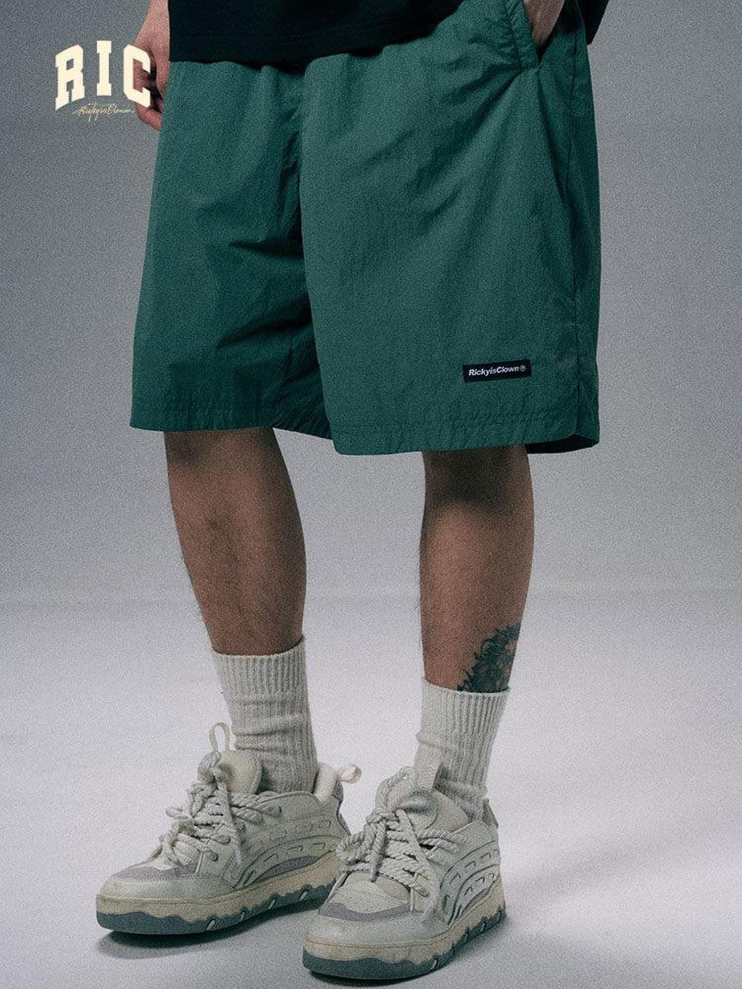 RickyisClown Multi Color Outdoor Quick Dry Loose Men's Polyester Athletic Shorts