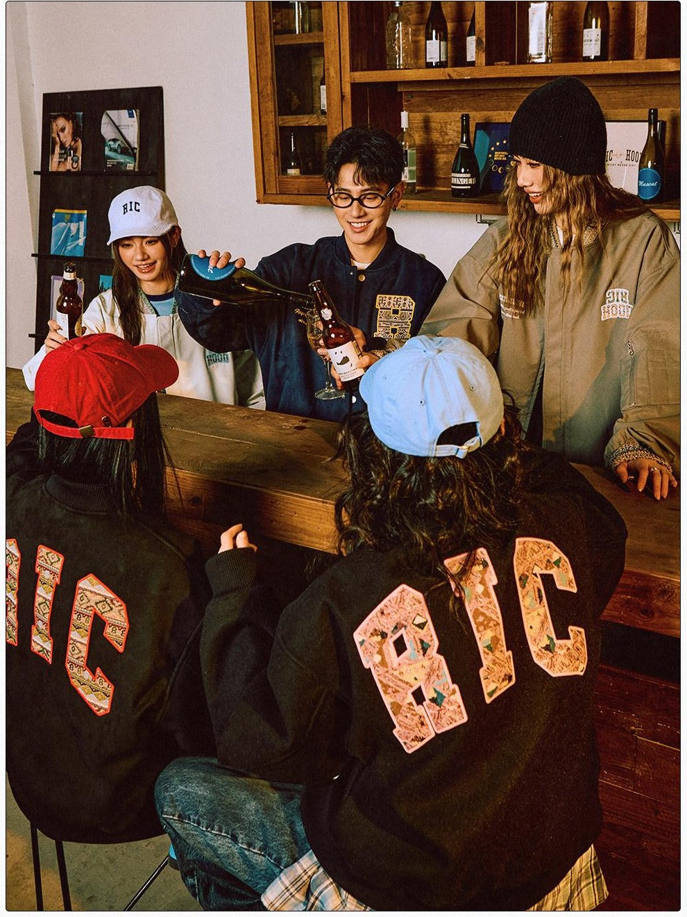 RickyisClown Oversized Ethnic Patch Applique Men's Suede Baseball Jerseys