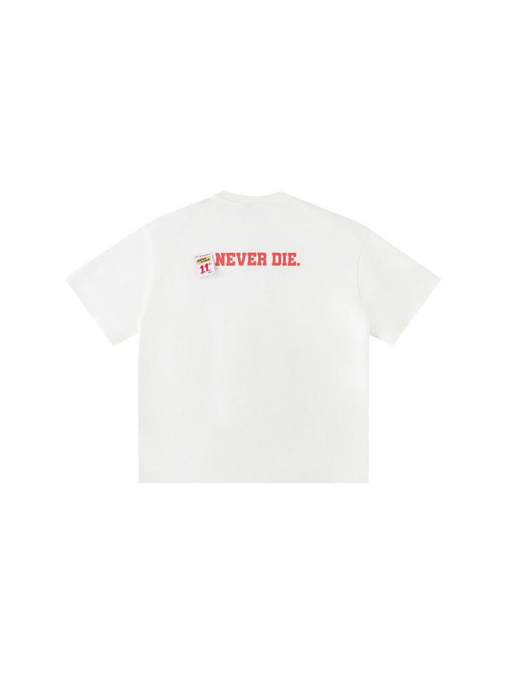 RickyisClown Oversized Loose Fit Letter Print Men's Cotton Short Sleeve T-shirts