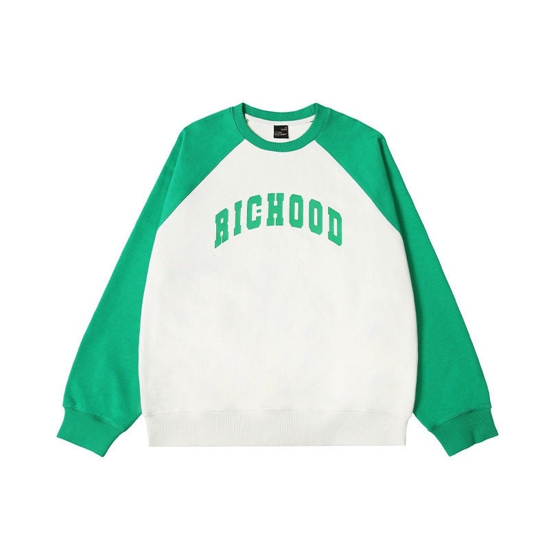 RickyisClown_Patchwork_Colorblock_Raglan_Crewneck_Men's_Cotton_Pullover_Hoodies_MISSTT